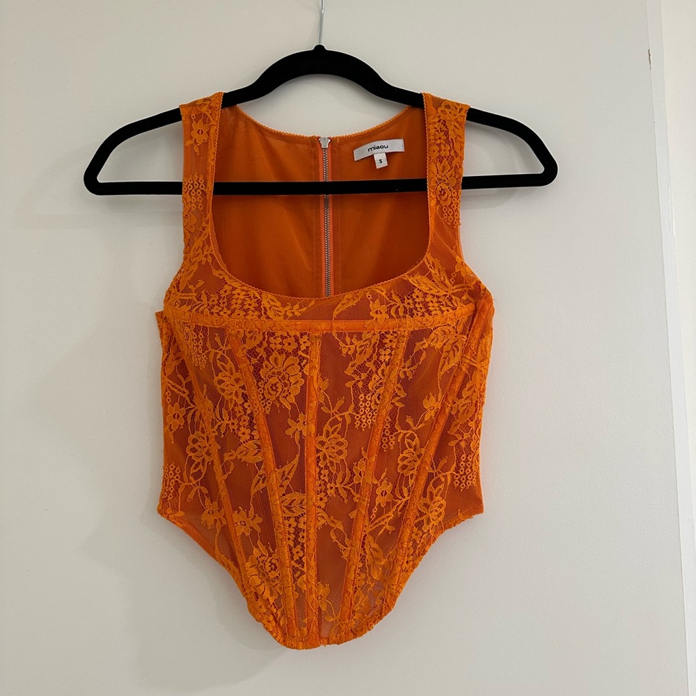 Corset lace top